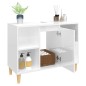 vidaXL Waschbeckenunterschrank Hochglanz-Weiß 80x33x60cm Holzwerkstoff vidaXL Waschbeckenunterschrank Hochglanz-Weiß 80x33x60cm Holzwerkstoff