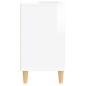 vidaXL Waschbeckenunterschrank Hochglanz-Weiß 80x33x60cm Holzwerkstoff vidaXL Waschbeckenunterschrank Hochglanz-Weiß 80x33x60cm Holzwerkstoff