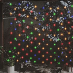 vidaXL LED-Lichternetz Mehrfarbig 3x2 m 204 LEDs Indoor Outdoor