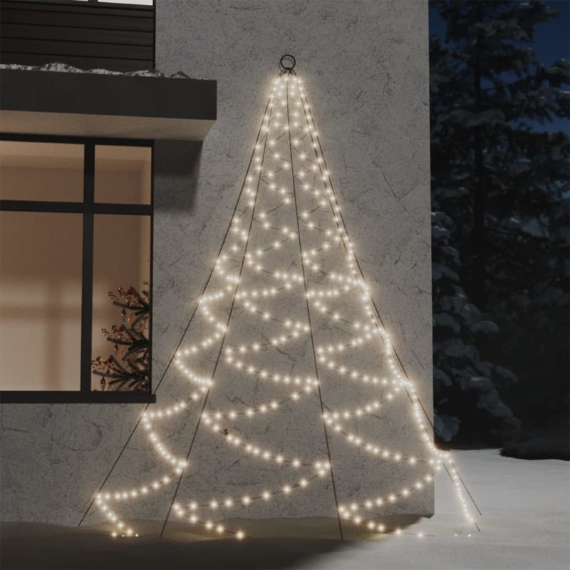 vidaXL LED-Wandbaum mit Metallhaken 260 LED Warmweiß 3m Indoor Outdoor vidaXL LED-Wandbaum mit Metallhaken 260 LED Warmweiß 3m Indoor Outdoor
