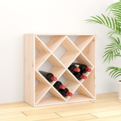 vidaXL Weinregal 62x25x62 cm Massivholz Kiefer