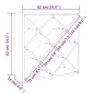vidaXL Weinregal 62x25x62 cm Massivholz Kiefer vidaXL Weinregal 62x25x62 cm Massivholz Kiefer