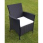 9-tlg. Garten-Essgruppe mit Auflagen Poly Rattan Schwarz 9-tlg. Garten-Essgruppe mit Auflagen Poly Rattan Schwarz