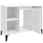 vidaXL Waschbeckenunterschrank Weiß 80x33x60 cm Holzwerkstoff vidaXL Waschbeckenunterschrank Weiß 80x33x60 cm Holzwerkstoff