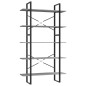 vidaXL Bücherregal 5 Fächer Betongrau 100x30x175 cm Holzwerkstoff vidaXL Bücherregal 5 Fächer Betongrau 100x30x175 cm Holzwerkstoff