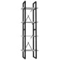 vidaXL Bücherregal 4 Fächer Grau Sonoma 40x30x140 cm Holzwerkstoff vidaXL Bücherregal 4 Fächer Grau Sonoma 40x30x140 cm Holzwerkstoff