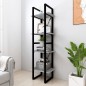 vidaXL Bücherregal 4 Fächer Grau Sonoma 40x30x140 cm Holzwerkstoff vidaXL Bücherregal 4 Fächer Grau Sonoma 40x30x140 cm Holzwerkstoff