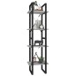 vidaXL Bücherregal 4 Fächer Grau Sonoma 40x30x140 cm Holzwerkstoff vidaXL Bücherregal 4 Fächer Grau Sonoma 40x30x140 cm Holzwerkstoff