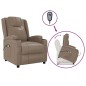 vidaXL Massagesessel mit Aufstehhilfe Cappuccino-Braun Kunstleder vidaXL Massagesessel mit Aufstehhilfe Cappuccino-Braun Kunstleder