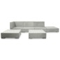 6-tlg. Garten-Lounge-Set mit Auflagen Beton Grau 6-tlg. Garten-Lounge-Set mit Auflagen Beton Grau