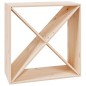 vidaXL Weinregal 62x25x62 cm Massivholz Kiefer vidaXL Weinregal 62x25x62 cm Massivholz Kiefer