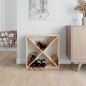 vidaXL Weinregal 62x25x62 cm Massivholz Kiefer vidaXL Weinregal 62x25x62 cm Massivholz Kiefer