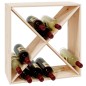 vidaXL Weinregal 62x25x62 cm Massivholz Kiefer vidaXL Weinregal 62x25x62 cm Massivholz Kiefer