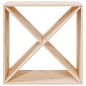 vidaXL Weinregal 62x25x62 cm Massivholz Kiefer vidaXL Weinregal 62x25x62 cm Massivholz Kiefer