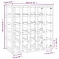 vidaXL Weinregal 58,5x33x60,5 cm Massivholz Kiefer vidaXL Weinregal 58,5x33x60,5 cm Massivholz Kiefer