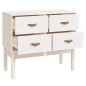 vidaXL Konsolenschrank Weiß 90x40x78 cm Massivholz Kiefer vidaXL Konsolenschrank Weiß 90x40x78 cm Massivholz Kiefer