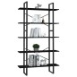 vidaXL Bücherregal 5 Fächer Schwarz 100x30x175 cm Massivholz Kiefer vidaXL Bücherregal 5 Fächer Schwarz 100x30x175 cm Massivholz Kiefer