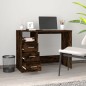 vidaXL Schreibtisch mit Schubladen Räuchereiche 102x50x76 cm vidaXL Schreibtisch mit Schubladen Räuchereiche 102x50x76 cm