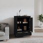 vidaXL Highboard Schwarz 83x41,5x100 cm Massivholz Kiefer vidaXL Highboard Schwarz 83x41,5x100 cm Massivholz Kiefer