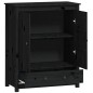 vidaXL Highboard Schwarz 83x41,5x100 cm Massivholz Kiefer vidaXL Highboard Schwarz 83x41,5x100 cm Massivholz Kiefer