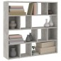 vidaXL Bücherregal/Raumteiler Betongrau 105x24x102 cm vidaXL Bücherregal/Raumteiler Betongrau 105x24x102 cm
