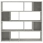 vidaXL Bücherregal/Raumteiler Betongrau 105x24x102 cm vidaXL Bücherregal/Raumteiler Betongrau 105x24x102 cm