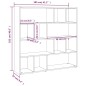 vidaXL Bücherregal/Raumteiler Betongrau 105x24x102 cm vidaXL Bücherregal/Raumteiler Betongrau 105x24x102 cm