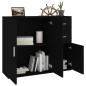 vidaXL Sideboard Schwarz 91x29,5x75 cm Holzwerkstoff vidaXL Sideboard Schwarz 91x29,5x75 cm Holzwerkstoff