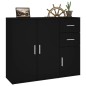 vidaXL Sideboard Schwarz 91x29,5x75 cm Holzwerkstoff vidaXL Sideboard Schwarz 91x29,5x75 cm Holzwerkstoff
