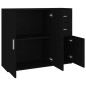 vidaXL Sideboard Schwarz 91x29,5x75 cm Holzwerkstoff vidaXL Sideboard Schwarz 91x29,5x75 cm Holzwerkstoff