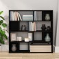 vidaXL Bücherregal/Raumteiler Schwarz 105x24x102 cm vidaXL Bücherregal/Raumteiler Schwarz 105x24x102 cm