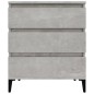 vidaXL Sideboard Betongrau 60x35x70 cm Holzwerkstoff vidaXL Sideboard Betongrau 60x35x70 cm Holzwerkstoff