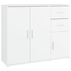 vidaXL Sideboard Weiß 91x29,5x75 cm Holzwerkstoff