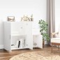 vidaXL Sideboard Weiß 91x29,5x75 cm Holzwerkstoff vidaXL Sideboard Weiß 91x29,5x75 cm Holzwerkstoff