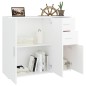 vidaXL Sideboard Weiß 91x29,5x75 cm Holzwerkstoff vidaXL Sideboard Weiß 91x29,5x75 cm Holzwerkstoff