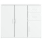 vidaXL Sideboard Weiß 91x29,5x75 cm Holzwerkstoff vidaXL Sideboard Weiß 91x29,5x75 cm Holzwerkstoff