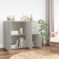 vidaXL Sideboard Betongrau 91x29,5x75cm Holzwerkstoff vidaXL Sideboard Betongrau 91x29,5x75cm Holzwerkstoff