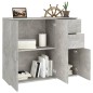 vidaXL Sideboard Betongrau 91x29,5x75cm Holzwerkstoff vidaXL Sideboard Betongrau 91x29,5x75cm Holzwerkstoff