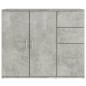 vidaXL Sideboard Betongrau 91x29,5x75cm Holzwerkstoff vidaXL Sideboard Betongrau 91x29,5x75cm Holzwerkstoff