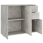 vidaXL Sideboard Betongrau 91x29,5x75cm Holzwerkstoff vidaXL Sideboard Betongrau 91x29,5x75cm Holzwerkstoff