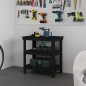 vidaXL Werkbank Schwarz 78,5x50x80 cm Massivholz Kiefer vidaXL Werkbank Schwarz 78,5x50x80 cm Massivholz Kiefer