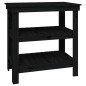 vidaXL Werkbank Schwarz 78,5x50x80 cm Massivholz Kiefer vidaXL Werkbank Schwarz 78,5x50x80 cm Massivholz Kiefer