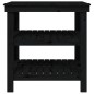 vidaXL Werkbank Schwarz 78,5x50x80 cm Massivholz Kiefer vidaXL Werkbank Schwarz 78,5x50x80 cm Massivholz Kiefer