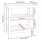 vidaXL Werkbank Schwarz 78,5x50x80 cm Massivholz Kiefer vidaXL Werkbank Schwarz 78,5x50x80 cm Massivholz Kiefer