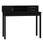vidaXL Schreibtisch Schwarz 110x50x93 cm Massivholz Kiefer vidaXL Schreibtisch Schwarz 110x50x93 cm Massivholz Kiefer