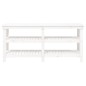 vidaXL Werkbank Weiß 181x50x80 cm Massivholz Kiefer vidaXL Werkbank Weiß 181x50x80 cm Massivholz Kiefer