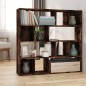 vidaXL Bücherregal/Raumteiler Räuchereiche 105x24x102 cm vidaXL Bücherregal/Raumteiler Räuchereiche 105x24x102 cm