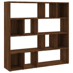 vidaXL Bücherregal/Raumteiler Braun Eichen-Optik 105x24x102 cm