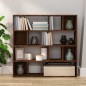 vidaXL Bücherregal/Raumteiler Braun Eichen-Optik 105x24x102 cm vidaXL Bücherregal/Raumteiler Braun Eichen-Optik 105x24x102 cm