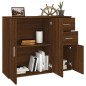 vidaXL Sideboard Braun Eichen-Optik 91x29,5x75 cm Holzwerkstoff vidaXL Sideboard Braun Eichen-Optik 91x29,5x75 cm Holzwerkstoff
